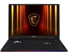 Žaidimų nešiojamas kompiuteris MSI Raider 18 HX AI A2XWJG-074, 18" UHD+ 120Hz Mini LED, Core Ultra 9 285HX, RTX 5090 (64GB RAM, 4TB SSD, Windows 11 Pro) - QWERTZ
