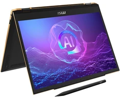 Nešiojamas kompiuteris MSI Summit 13 AI+ Evo A2VMTG-007 – 13,3 colių FHD+ jutiklinis ekranas, Intel Core Ultra 7 258V, 32GB DDR5 RAM, 1TB SSD, Windows 11 Pro