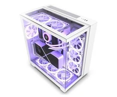 NZXT PC dėklas H9 Elite Midi bokštinis langas baltas