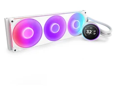 NZXT Kraken Elite 420 RGB LCD balta