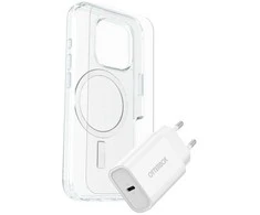 OtterBox KIT Apple iPhone 16 Pro Dėklas/Stiklas/Įkroviklis 30W baltas