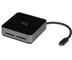 Skaitytuvas OWC Atlas Dual SD kortelių skaitytuvas: USB-C dviejų lizdų SDXC UHS-II kortelių skaitytuvas
