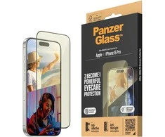 Panzer Glass PanzerGlass | Ekrano apsauga | Apple | iPhone 15 Pro | Stiklas | Išvalyti | Itin platus pritaikymas; Lengvas montavimas; Atsparus pirštų atspaudams; Anti-mėlynas šviesa; Neatspindintis; Apsaugo nuo pageltimo | Akių priežiūra