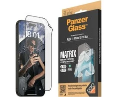 Panzer Glass PanzerGlass™ MATRIX ekrano apsauga su D3O iPhone 15 Pro Max | Itin platus pritaikymas w. AlignerKit