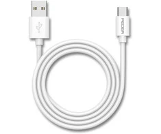 PEDEA Daten- und Schnellladekabel USB-A/USB-C baltas, 1 Meter Länge, 480 Mbit/s Übertragungsrate
