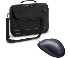 Pedea "Fair" 15,6", Juodas + Logitech M90, kabelgebunden, grau