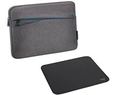 Pedea "Fashion" 12,9", grau + Logitech Maus Pad Studio Series [bis 32,8cm]