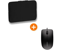 PEDEA nešiojamojo kompiuterio rankovės tendencija 17,3" + CHERRY MC 1000 Maus bis 43,9 cm