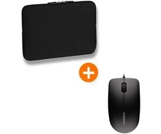 PEDEA nešiojamojo kompiuterio rankovės tendencija 17,3" + CHERRY MC 1000 Maus bis 43,9 cm