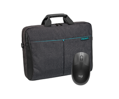 PEDEA Notebooktasche "Lifestyle", 17,3" + Logitech M190 Maus [für Notebooks bis 43,9cm]