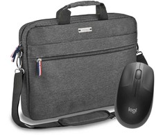 PEDEA Notebooktasche "URBAN-HIP", 17,3" + Logitech M190 Maus