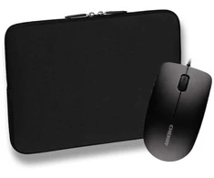 Pedea Trend Notebook-Sleeve 15,6" + CHERRY kabelgebundene Maus