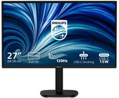 Monitorius Philips 27IN 16:9 IPS 120HZ 1920X1080 H AS 150MM HDMI X 1X 1.4 DP X 1X, 68.6 cm (27"), 1920 x 1080 pikselių