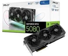 Vaizdo plokštė PNY GeForce RTX 5080 Triple Fan 16GB OC DLSS 4