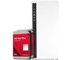 Serveris QNAP TS-233 8TB WD Raudona Plus NAS rinkinys NAS su 2x 4TB WD Raudona Plus 3,5 colio SATA kietuoju disku