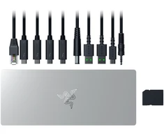 „Razer“ darbalaukio RGB dokas keliems įrenginiams ir ekranams | „Thunderbolt 5“ dokas