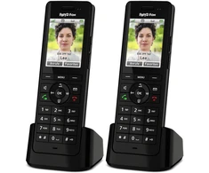 Šakotuvas 2er Pack FRITZ!Fon X6 Juodas Schnurloses Telefonas mit Farbdisplay
