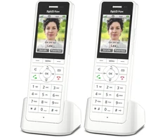 Šakotuvas 2er Pack FRITZ!Fon X6 Weiß Schnurloses Telefonas mit Farbdisplay