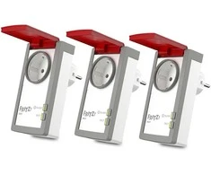 Šakotuvas 3er Pack FRITZ!DECT 210 Intelligente Steckdose [spritzwassergeschützt (IP44)]