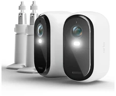 Šakotuvas Arlo Essential 3 HD Sicherheitskamera Weiß 2er Set 2MP (1920x1080), WLAN, Akku, Indoor/Outdoor, Intelligente Erkennung