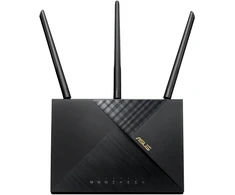 Šakotuvas ASUS 4G-AX56 4G LTE WiFi 6 Modem Maršrutizatorius Promo AX1800 Dual-Band, LTE Cat6 bis zu 300 Mbit/s, 5x GbE LAN