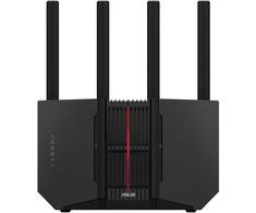 Šakotuvas ASUS RT-BE92U WiFi 7 maršrutizatorius WLAN BE9700 Triband, 5x LAN, 4x antena (išorinė)