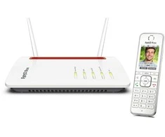 Šakotuvas FRITZ!Box 6850 LTE + Fon C6 Weiß Bundle