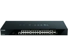 Šakotuvas D-Link 28-P SMART MANAGED SWITCH - GIGABIT STACKABLE 4X 10G