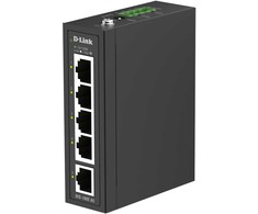 Šakotuvas Switch D-Link - pramoninis - unmanaged - 5 x 10/100 - montowany na szynie DIN - DIS 100E-05
