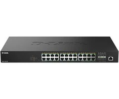 Šakotuvas D-Link DMS-1250-28P/E | 28-Port 2.5G Smart Managed PoE Switch | Desktop | Managed