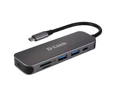 D-LINK DUB-2325 E 5-IN-1 USB-C KORTELĖS SKAITYtuvas