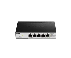 Šakotuvas D-LINK 5 prievadų Gigabit PoE maitinamas PoE išmanusis jungiklis