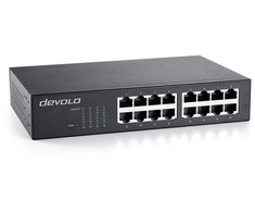 Šakotuvas „devolo“ Ethernet komutatorius, 16 prievadų, 16x gigabito Ethernet
