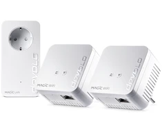 Maršrutizatorius Adapteris Powerline Devolo devolo Magic 1 WiFi 2-1-3 Multikit mini, Powerline + WiFi (3 adapteriai)