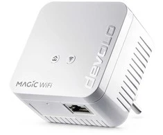 Šakotuvas devolo Magic 1 WiFi mini Powerline Adapteris Powerline bis zu 1.200 Mbit/s, WiFi 4 bis zu 300 Mbit/s, 1x LAN