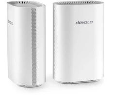 Šakotuvas devolo WiFi 7 BE6500 Mesh System 2er Pack BE6500 Dualband, 1x 2.5G WAN/LAN und 3x 1G LAN (pro Einheit)