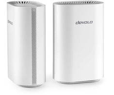 Šakotuvas devolo WiFi 7 BE9300 Mesh System 2er Pack BE9300 Triband, 1x 2.5G WAN/LAN und 3x 1G LAN (pro Einheit)