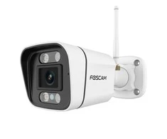 Foscam V5P WiFi stebėjimo kamera, balta, 5MP (3072x1728), dviejų dažnių WiFi, integruotas prožektorius ir sirena
