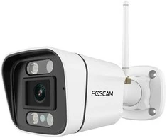 Foscam V8P WLAN Überwachungskamera Weiß 8MP (3840x2160), Dualband-WLAN, Integrierter Scheinwerfer und Alarmsirene