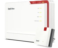 Šakotuvas FRITZ!Box 5690 Pro + FRITZ!Repeater 1200 AX Bundle mit WiFi 7 Maršrutizatorius und WiFi 6 Repeater