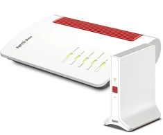 Šakotuvas FRITZ!Box 7690 + FRITZ!Repeater 3000 AX Bundle mit WiFi 7 Maršrutizatorius und WiFi 6 Repeater