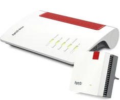 Šakotuvas FRITZ!Box 7690 + FRITZ!Repeater 1200 AX Bundle mit WiFi 7 Maršrutizatorius und WiFi 6 Repeater