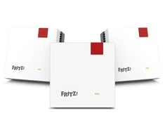 Maršrutizatorius FRITZ! Set 1700 3er-Pack, Repeater - baltas/pilka, Wi-Fi 7 with bis zu 3,6 GBit/s