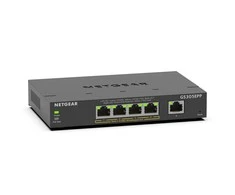 Šakotuvas NETGEAR 5PT GE Plus jungiklis W/HI-PWR POE+