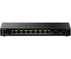 Šakotuvas NETGEAR GS310TPv2 Smart Managed Switch 8x Gigabit Ethernet (PoE+, max. 55W), 2x 1 Gbit/s SFP