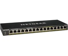 Šakotuvas NETGEAR GS316P SOHO nevaldomas jungiklis [16x Gigabit Ethernet PoE+, 115W]