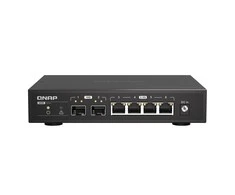 Šakotuvas QNAP QSW-2104-2S tinklo jungiklis Nevaldomas 2.5G Ethernet Juodas