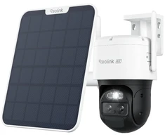 „Reolink 4K“ dviejų objektyvų „Wi-Fi 6“ apsaugos kamera su baterijomis ir saulės baterijomis | „Trackmix“ serija B770 | PTZ | 2,8 mm / F1.6 | H.264 / H.265 | „Micro SD“, maks. 256 GB