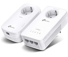 Šakotuvas TP-Link AV1300 Gigabit Powerline WLAN AC1200 Set mit Steckdosen 2 x Adapteris, bis zu 1.300 Mbit/s, bis zu 300 Mbit/s (2,4 GHz) und 867 Mbit/s (5 GHz),