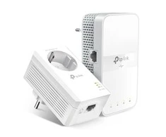 Šakotuvas TP-Link AV1000 Gigabit Powerline WLAN AC1200 Set mit Steckdosen 2 x Adapteris, bis zu 1000 Mbit/s, WLAN AC 867 (5 GHz) + 300 Mbit/s (2,4 GHz)